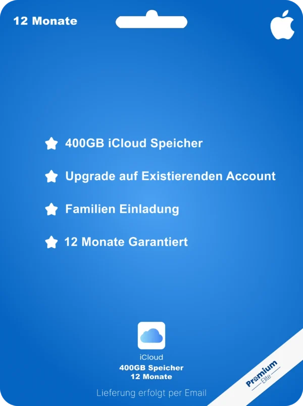іСlоud Speicher | 400 GB für 12 Monate | Familien-Einladung per Link, sofort Versand per Email ⚡️ – Bild 2